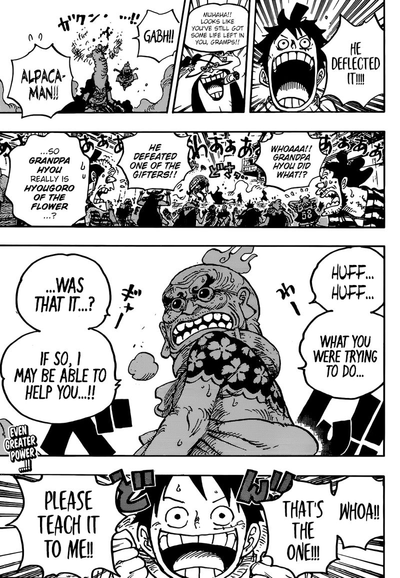 One Piece manga, chapter 939, page 17 of 20