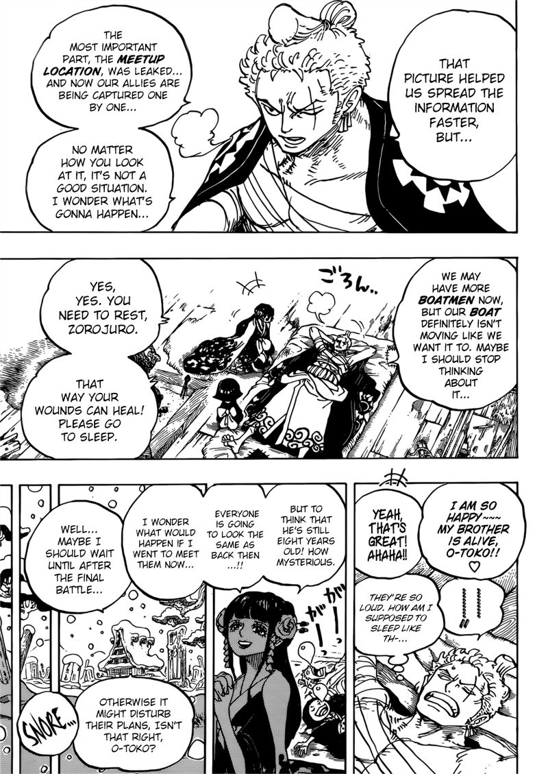 One Piece manga, chapter 939, page 8 of 20
