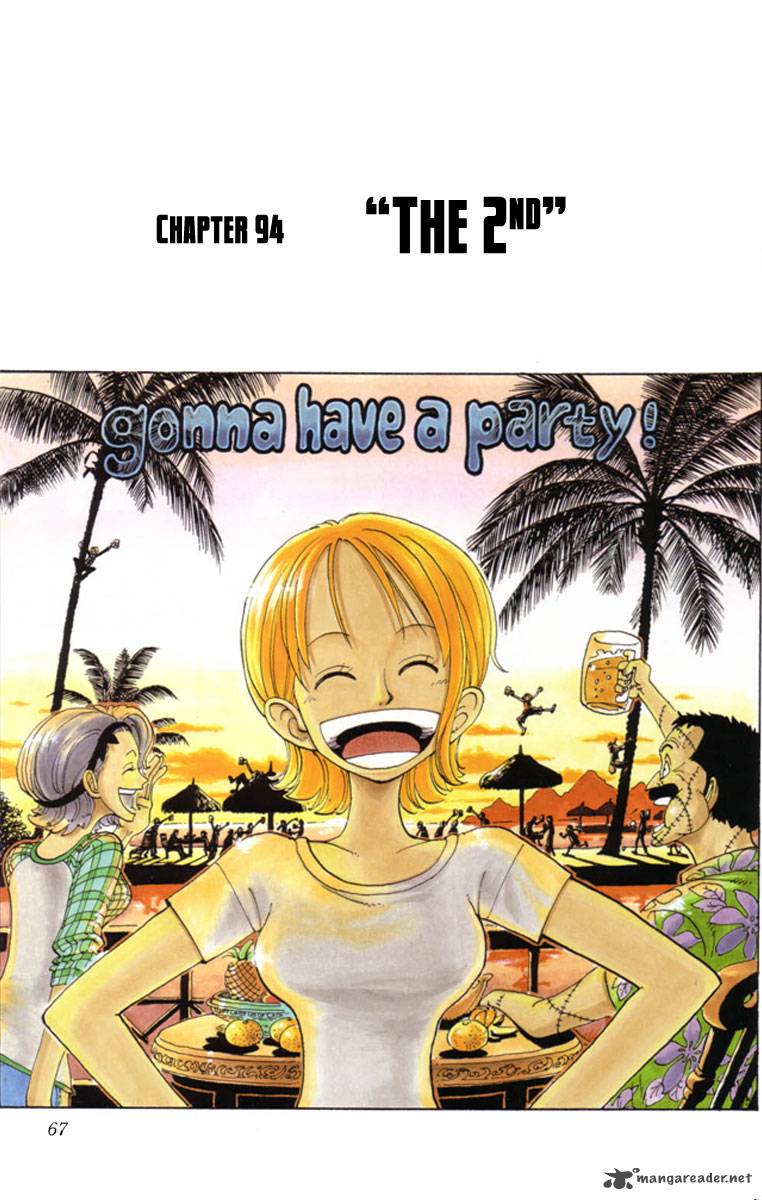 One Piece Chapter 94 page 1 - Chapter 94: The Second
