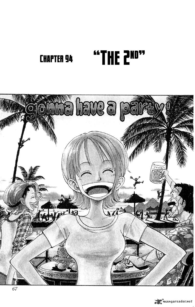 One Piece Chapter 94 page 2 - Chapter 94: The Second