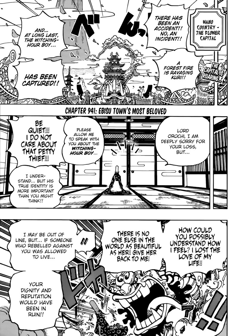One Piece Chapter 941 page 3 - Chapter 941: The Star of Ebisu Town