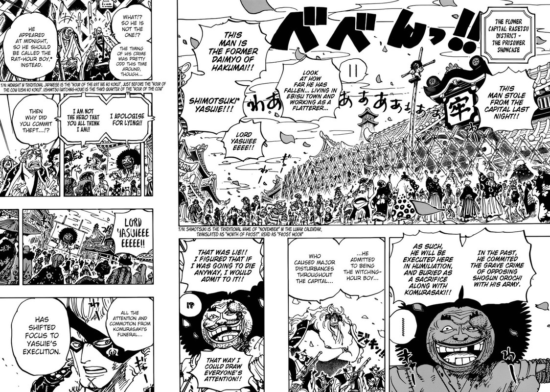 One Piece Chapter 942 page 4 - Chapter 942: Daimyo of Hakumai, Shimotsuki Yasuie