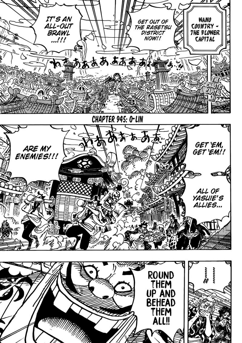 One Piece Chapter 945 page 3 - Chapter 945: O-Lin