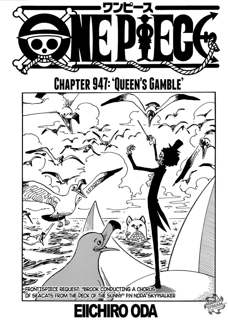 One Piece manga, chapter 947, page 2 of 20