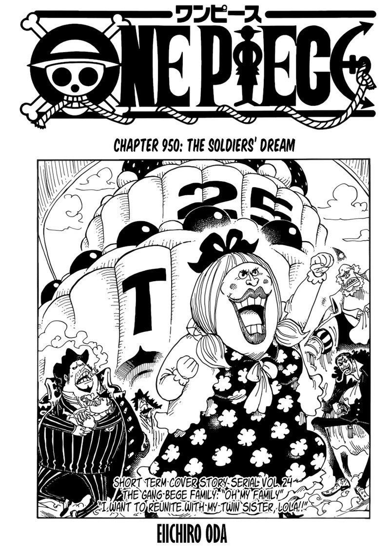 One Piece manga, chapter 950, page 3 of 20