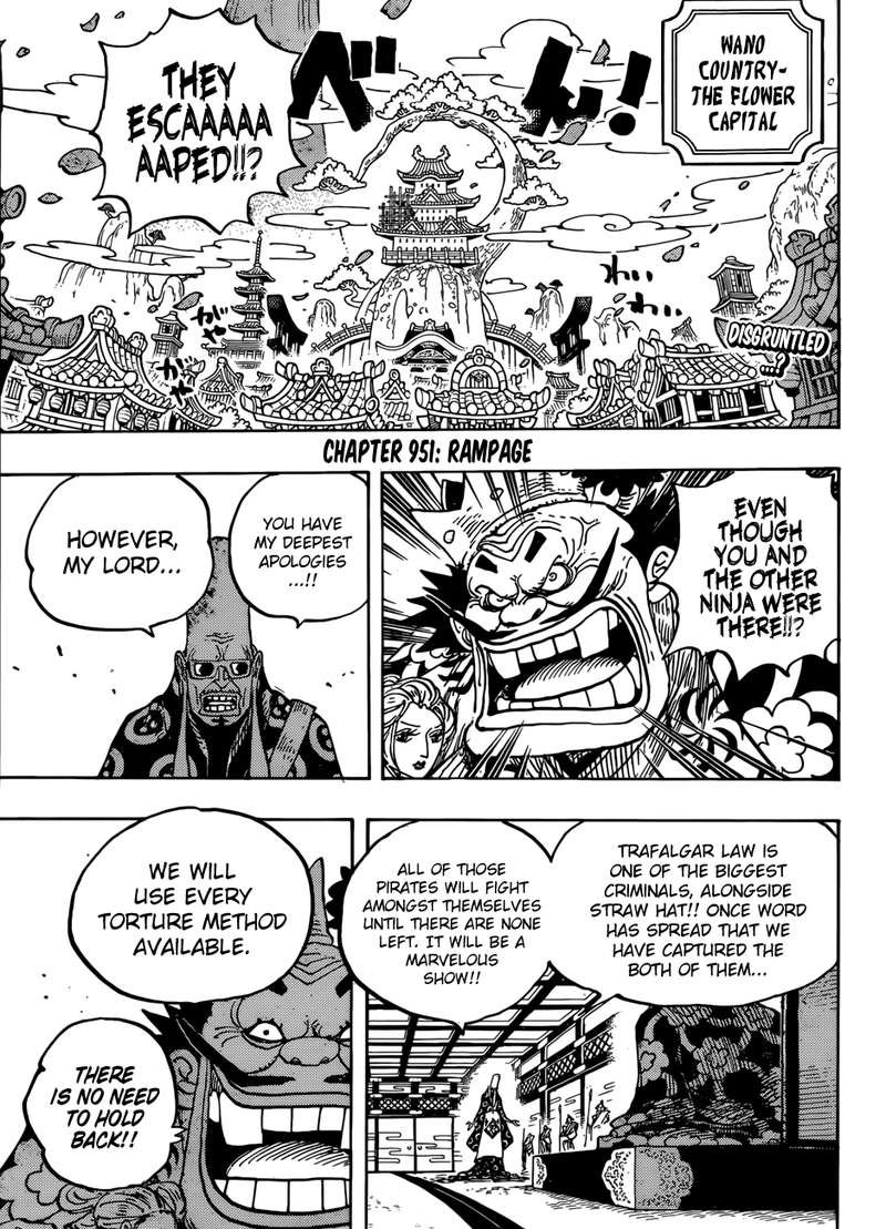 One Piece Chapter 951 page 3 - Chapter 951: Rampage