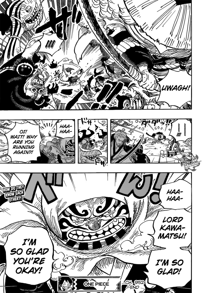 One Piece Chapter 952 page 17 - Chapter 952: Hiyori and Kawamatsu