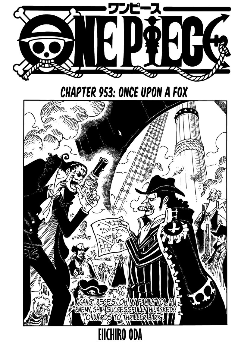 One Piece Chapter 953 page 1 - Chapter 953: Once a Fox