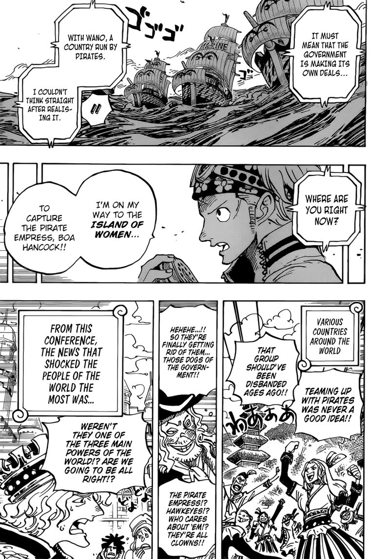 One Piece Chapter 956 page 14 - Chapter 956: Big News