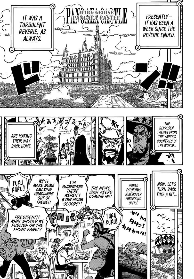 One Piece Chapter 956 page 6 - Chapter 956: Big News