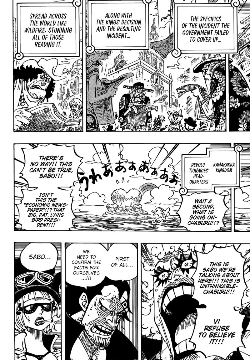 One Piece Chapter 956 page 9 - Chapter 956: Big News