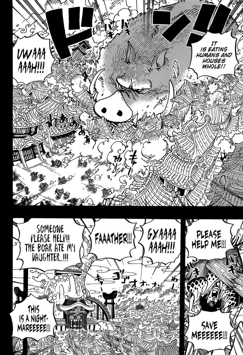 One Piece Chapter 961 page 4 - Chapter 961: The Mountain God Incident