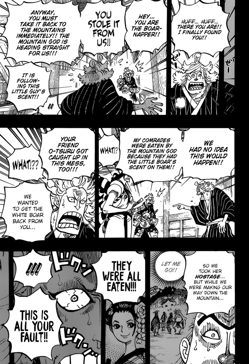One Piece Chapter 961 page 5 - Chapter 961: The Mountain God Incident