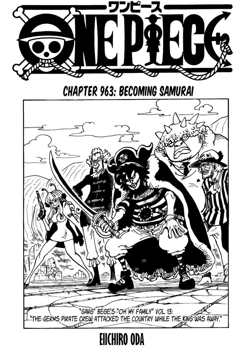 One Piece Chapter 963 page 1 - Chapter 963: Becoming Samurai