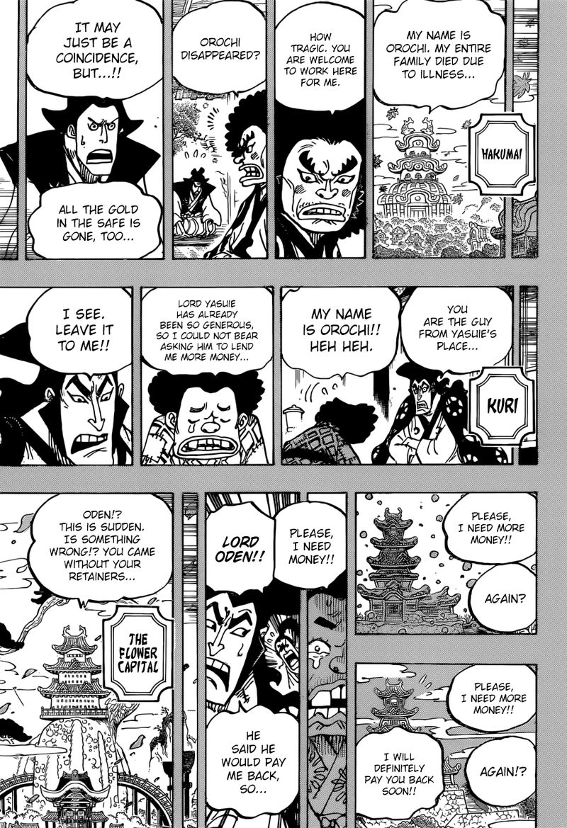 One Piece Chapter 965 page 13 - Chapter 965: The Kurozumi Family's Plot