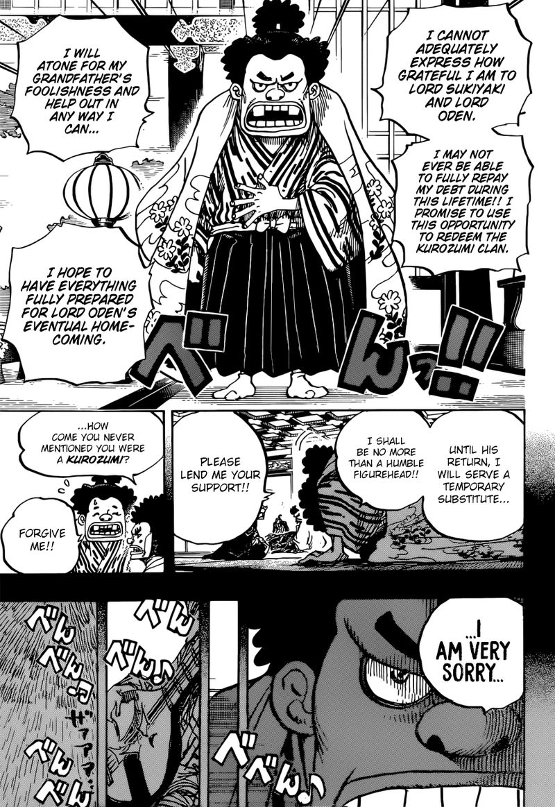 One Piece Chapter 965 page 7 - Chapter 965: The Kurozumi Family's Plot