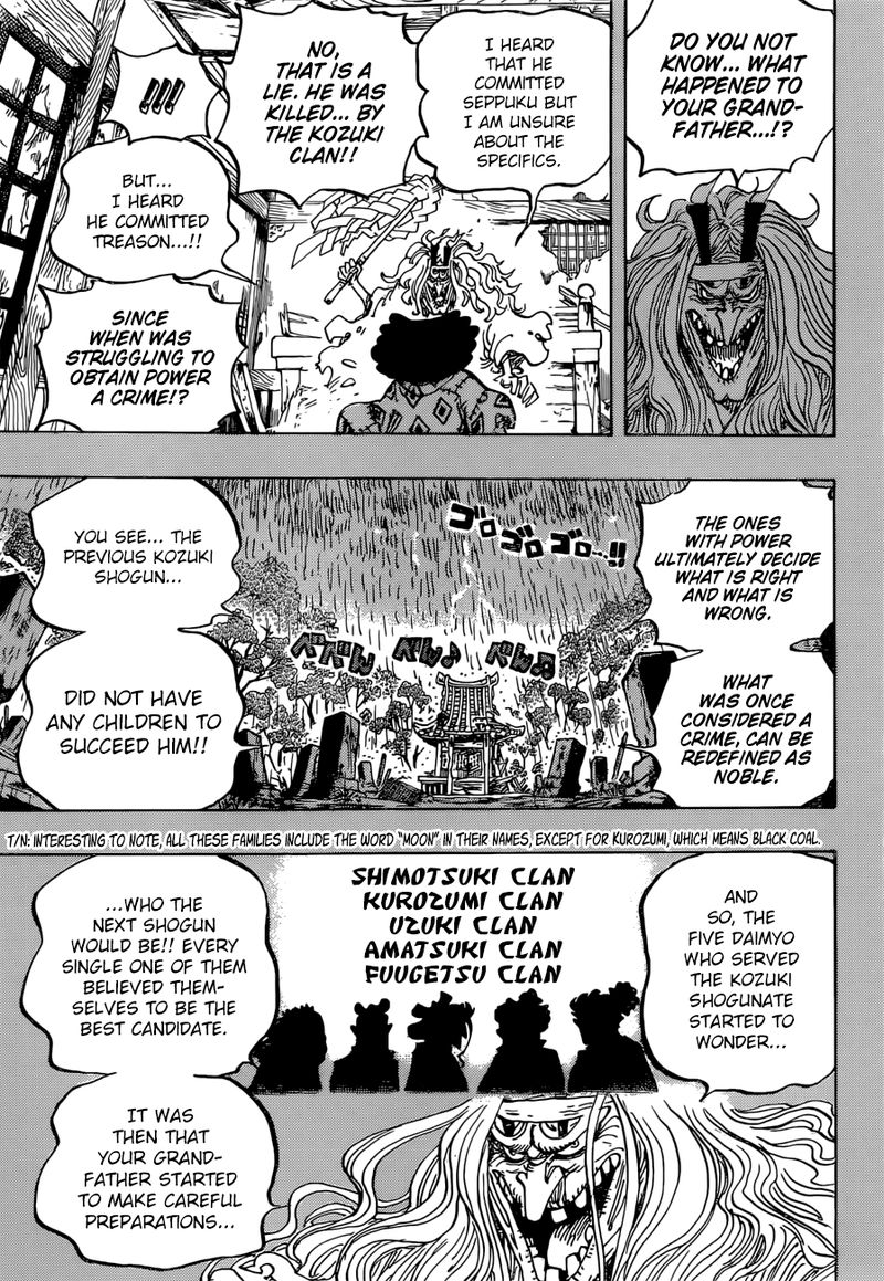 One Piece Chapter 965 page 9 - Chapter 965: The Kurozumi Family's Plot