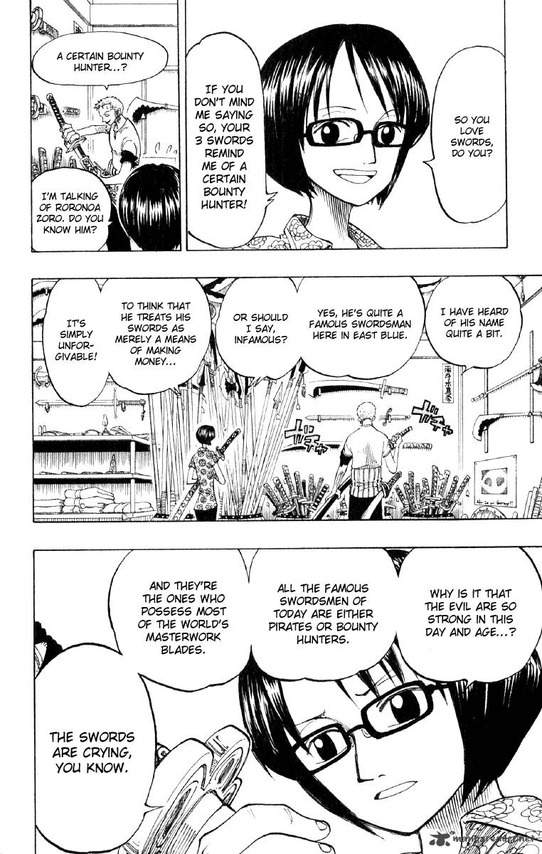 One Piece Chapter 97 page 10 - Chapter 97: Sandai Kitetsu