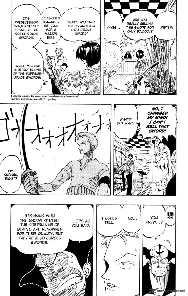 One Piece Chapter 97 page 13 - Chapter 97: Sandai Kitetsu