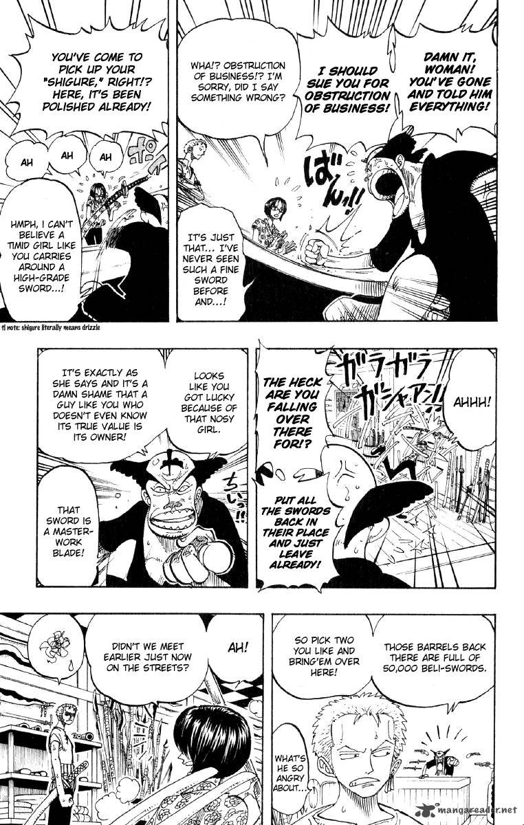 One Piece Chapter 97 page 9 - Chapter 97: Sandai Kitetsu