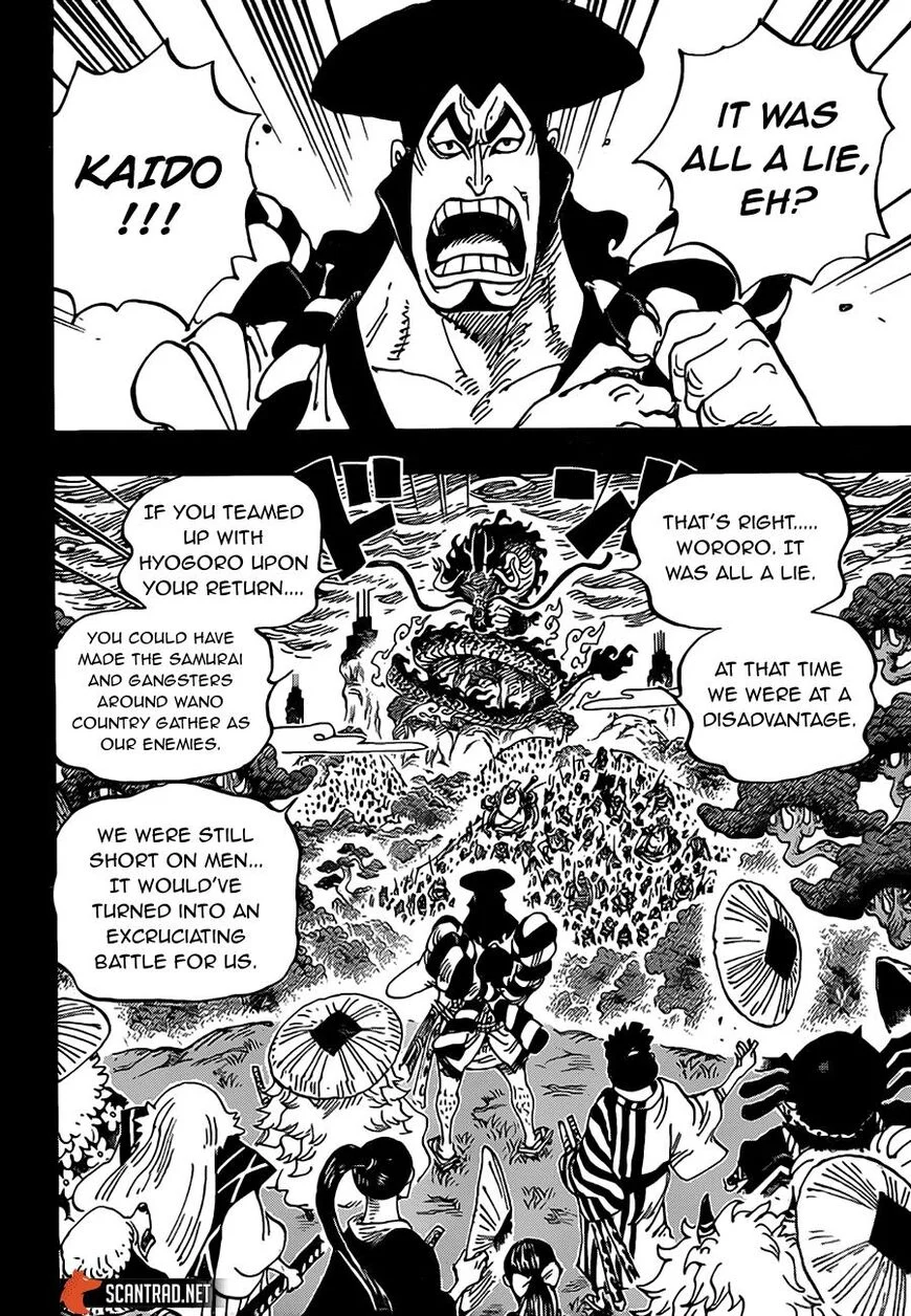 One Piece Chapter 970 page 4 - Chapter 970: Oden vs. Kaidou