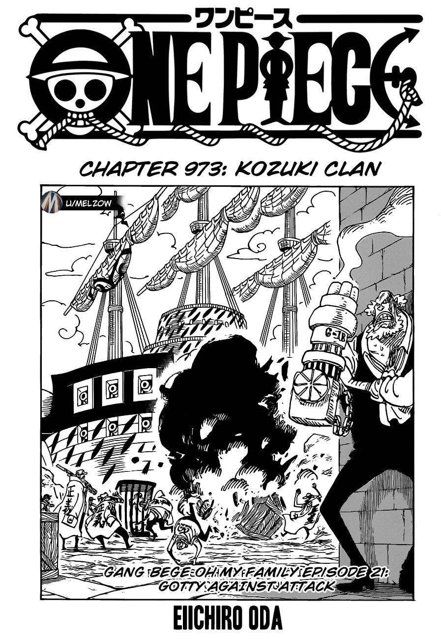 One Piece Chapter 973 page 1 - Chapter 973: The Kouzuki Clan