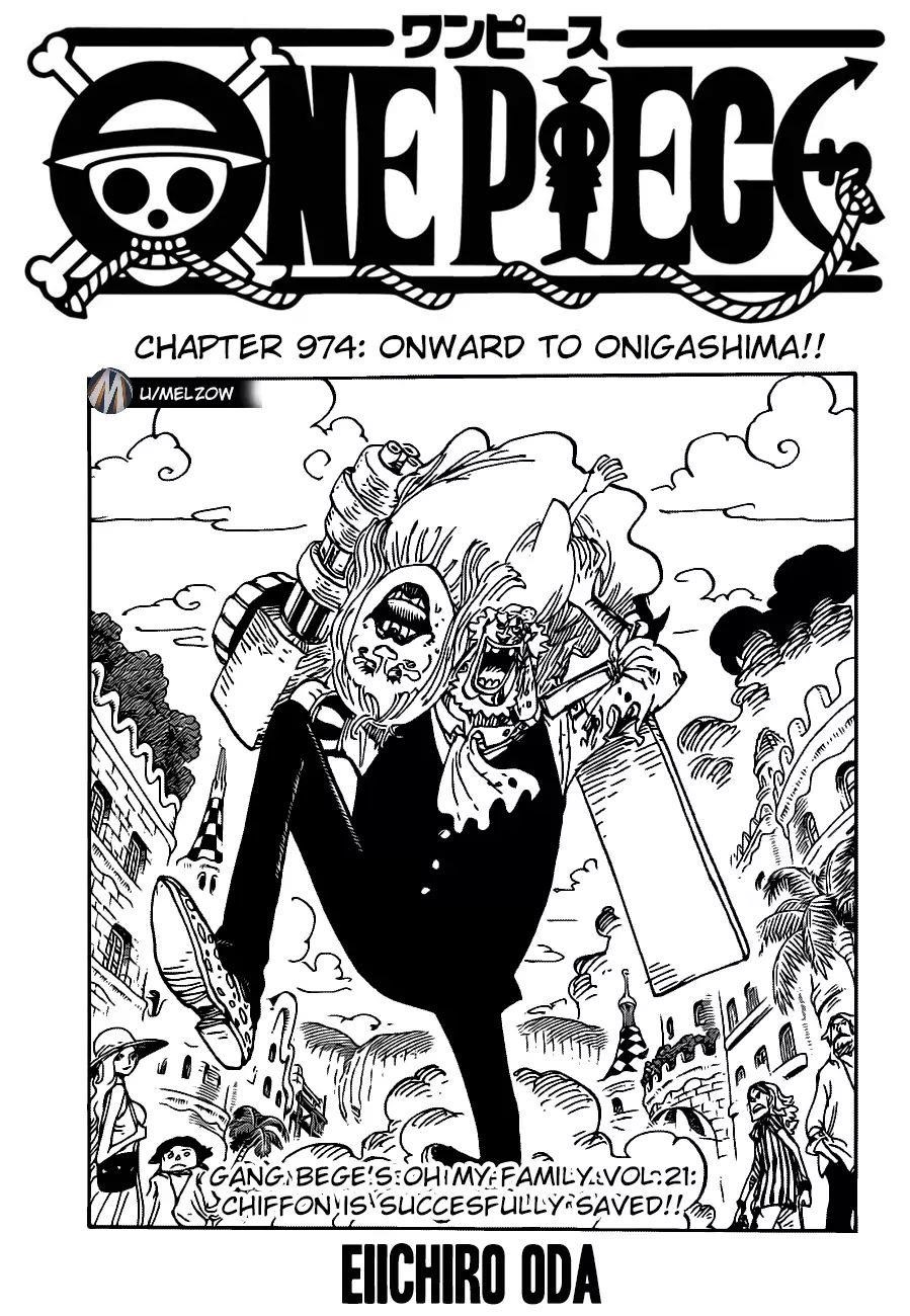 One Piece Chapter 974 page 1 - Chapter 974: Onward to Onigashima!!