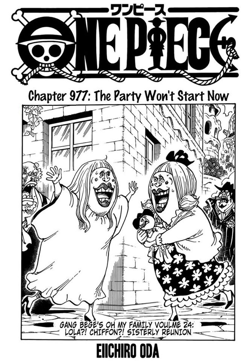 One Piece Chapter 977 page 1 - Chapter 977: The Party's Off!!!