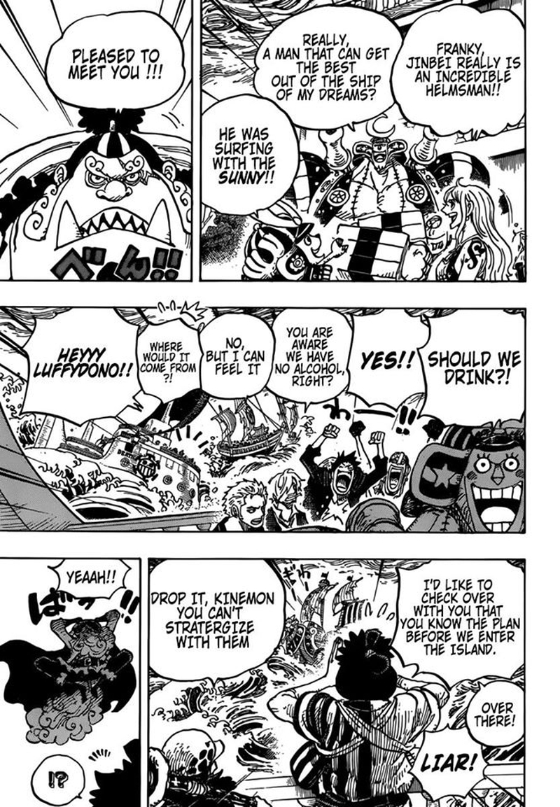 One Piece Chapter 977 page 3 - Chapter 977: The Party's Off!!!