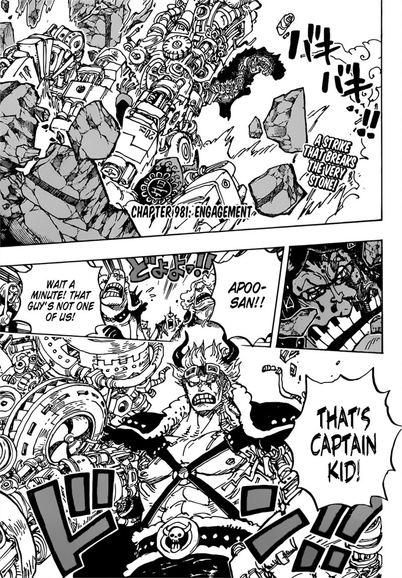 One Piece manga, chapter 981, page 4 of 22