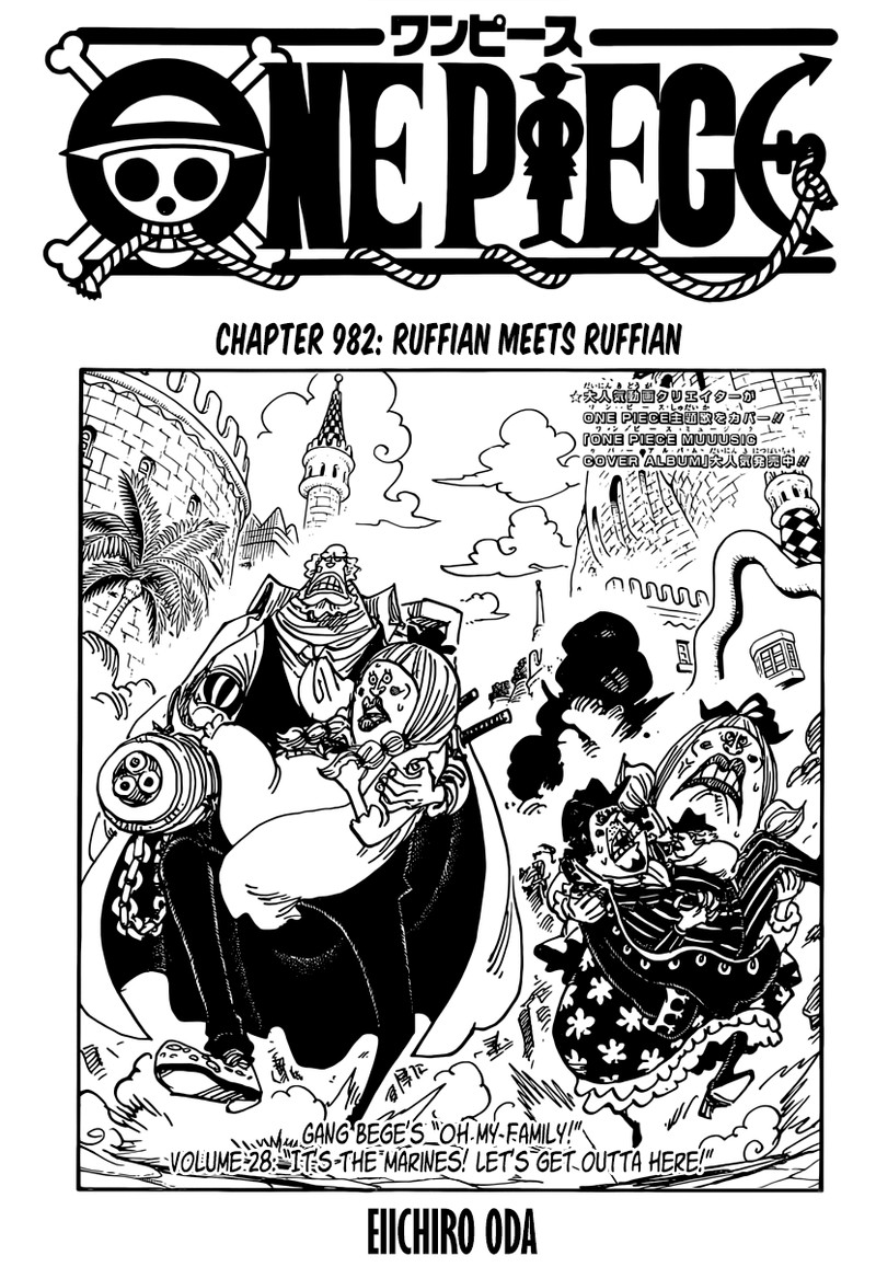 One Piece Chapter 982 page 1 - Chapter 982: Scoundrel Meets Scoundrel
