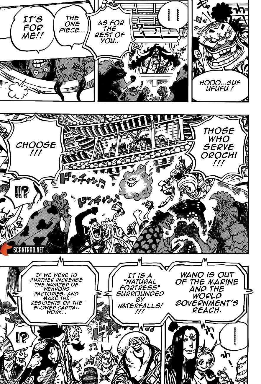 One Piece Chapter 985 page 12 - Chapter 985: New Onigashima Project