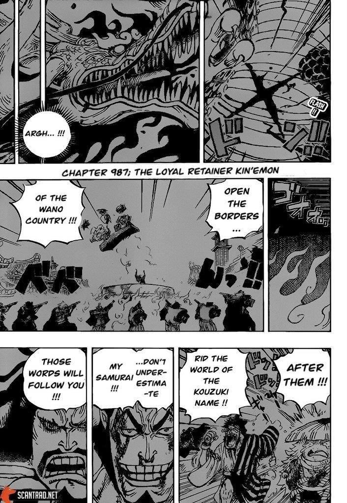 One Piece Chapter 987 page 3 - Chapter 987: The Brocade of Loyal Retainers