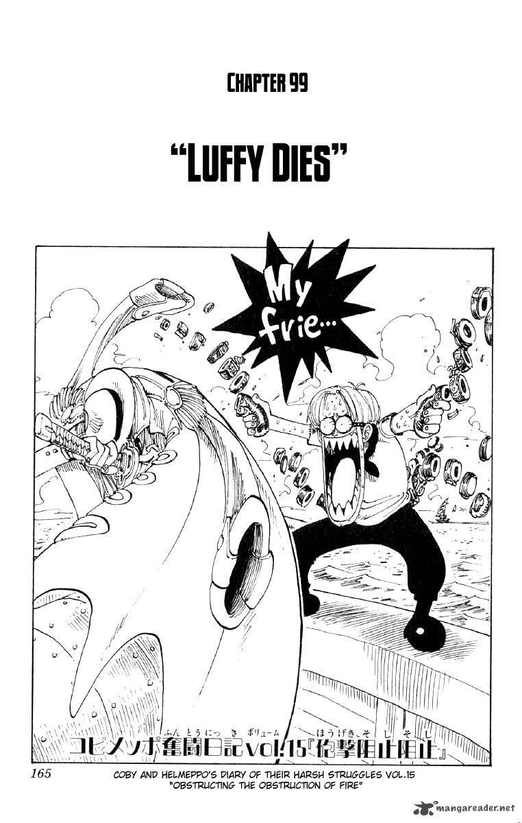 One Piece Chapter 99 page 1 - Chapter 99: Luffy Died
