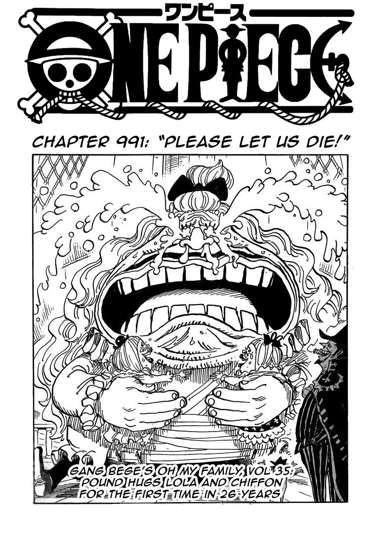 One Piece Chapter 991 page 1 - Chapter 991: Let Us Die!!!
