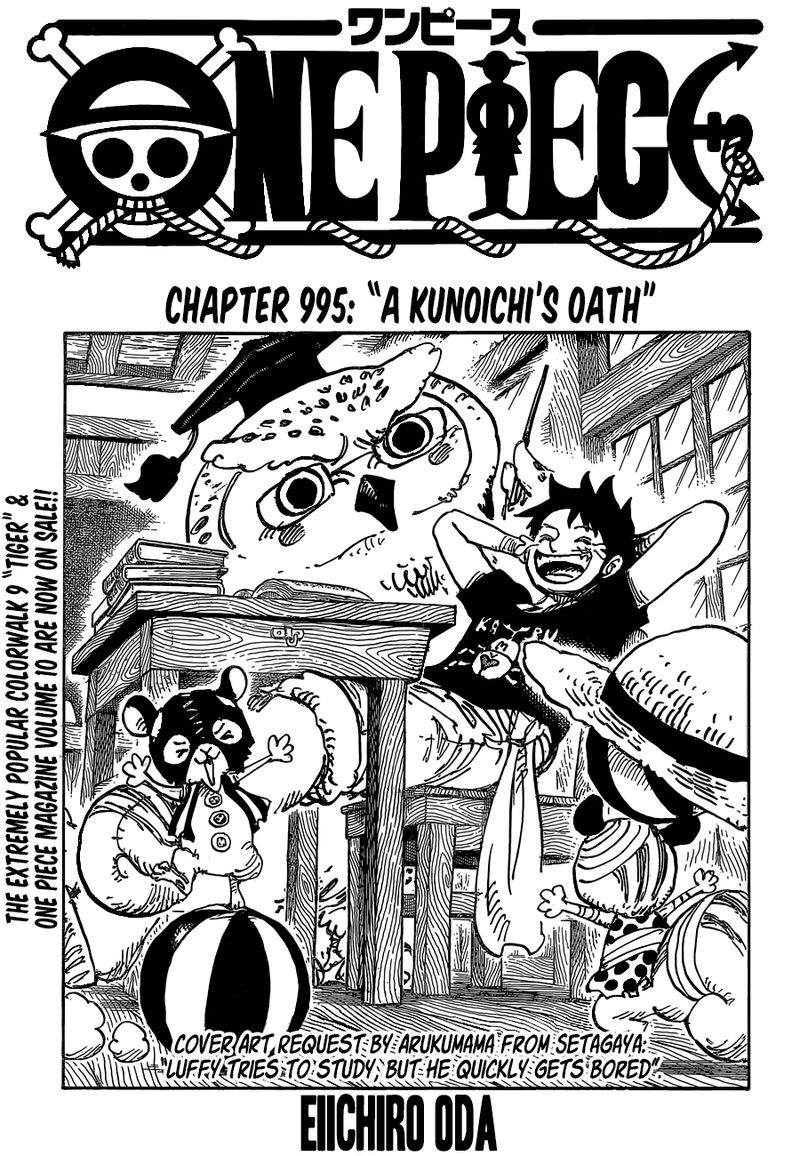 One Piece Chapter 995 page 1 - Chapter 995: A Kunoichi's Oath