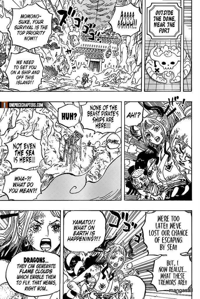 One Piece Chapter 997 page 15 - Chapter 997: Flame Clouds