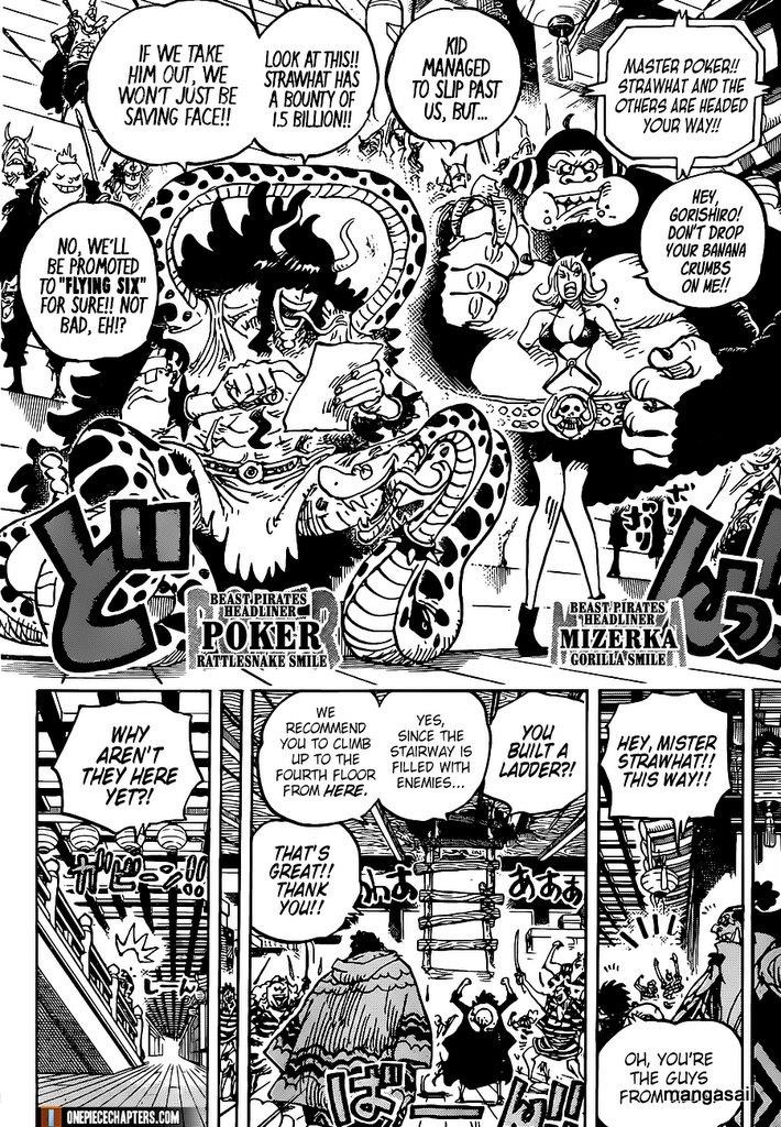 One Piece Chapter 997 page 6 - Chapter 997: Flame Clouds