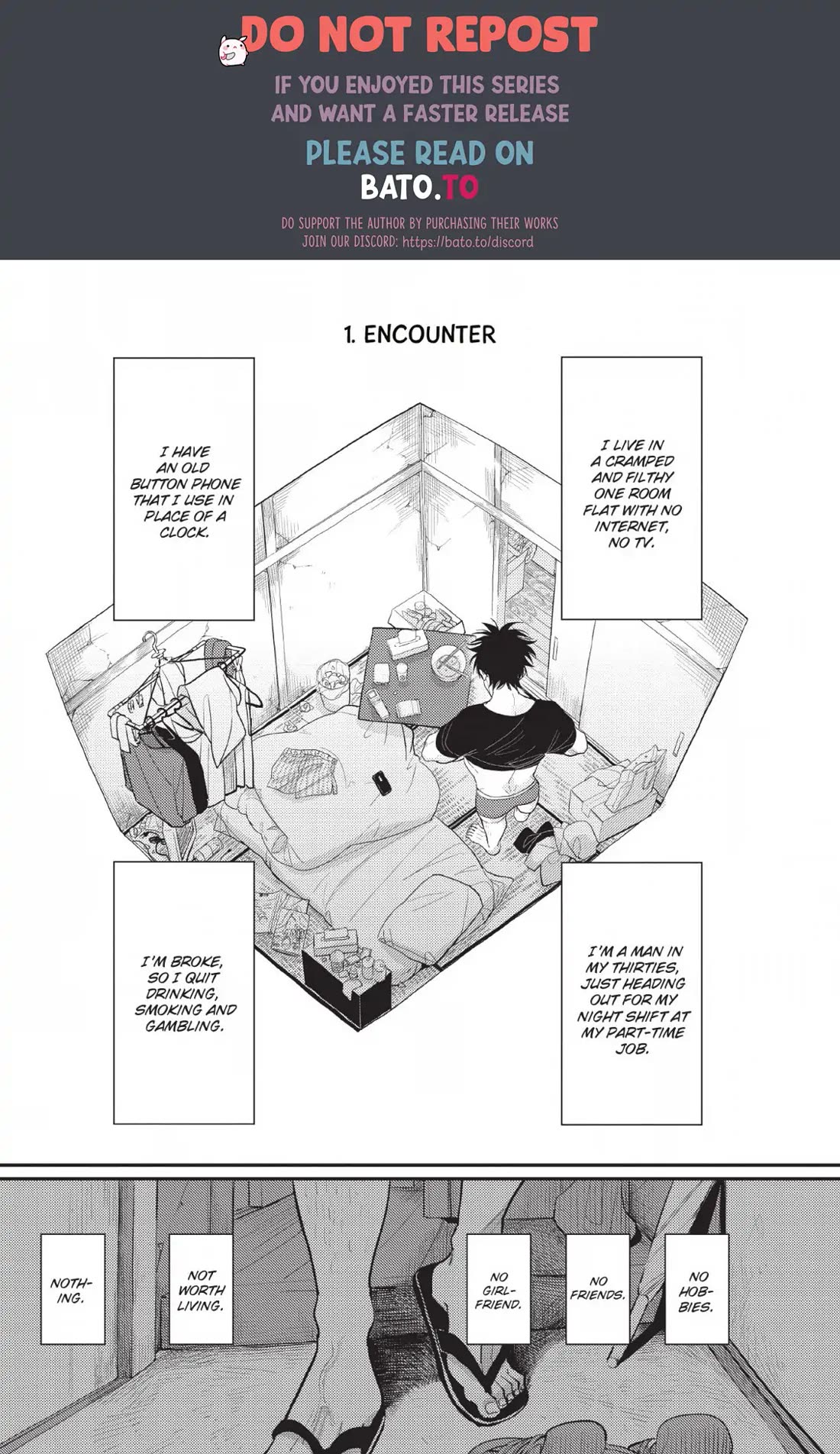 One Room Angel Chapter 1 page 4 - Chapter 1: ENCOUNTER