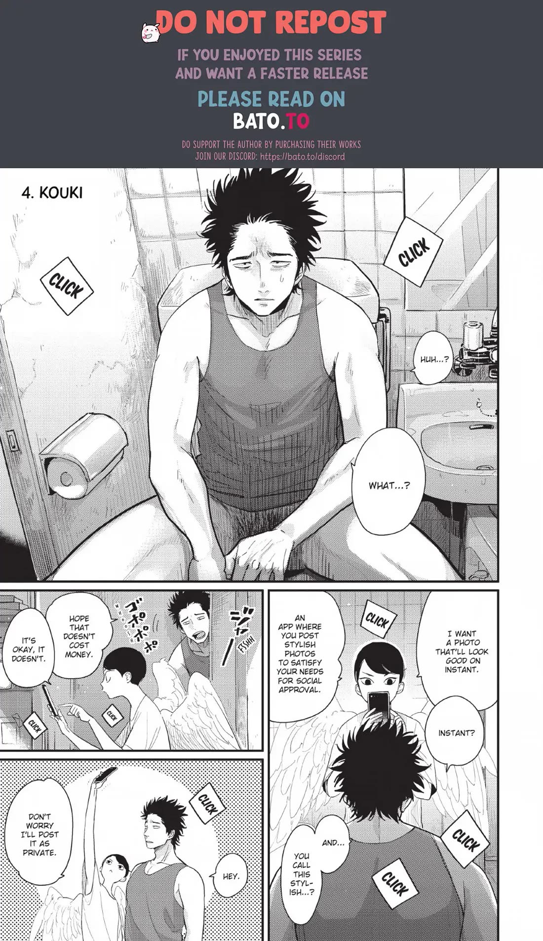 One Room Angel Chapter 4 page 1 - Chapter 4: KOUKI