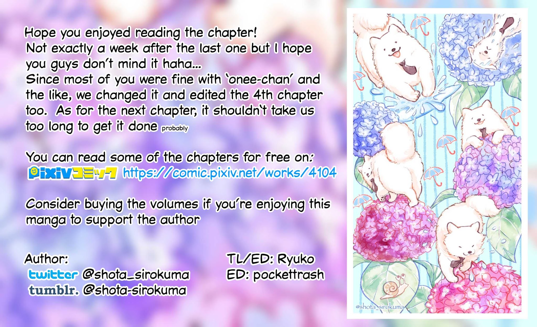 One-Room, Dog Chapter 8 page 19 - Chapter 8: The Fluffy Trio