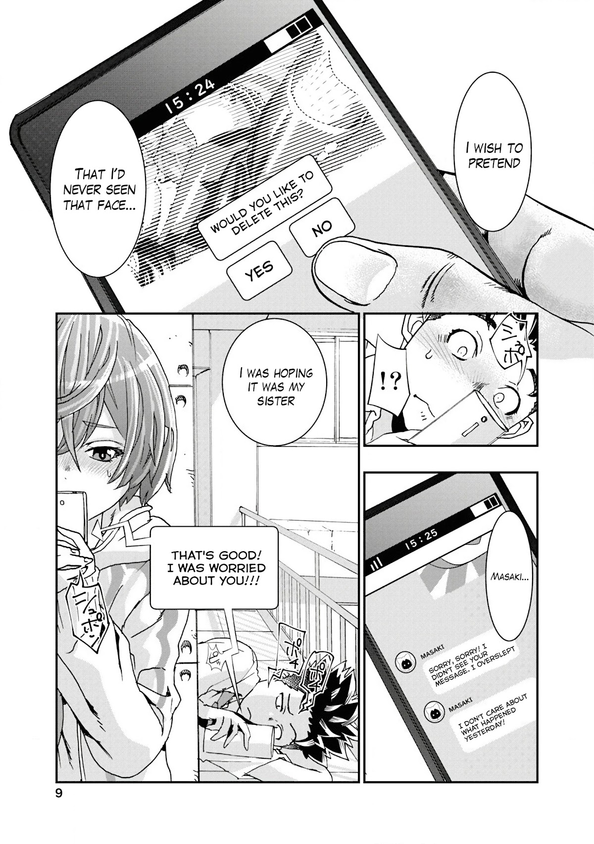 Onecha. Chapter 9 page 7 - Chapter 9: Crying