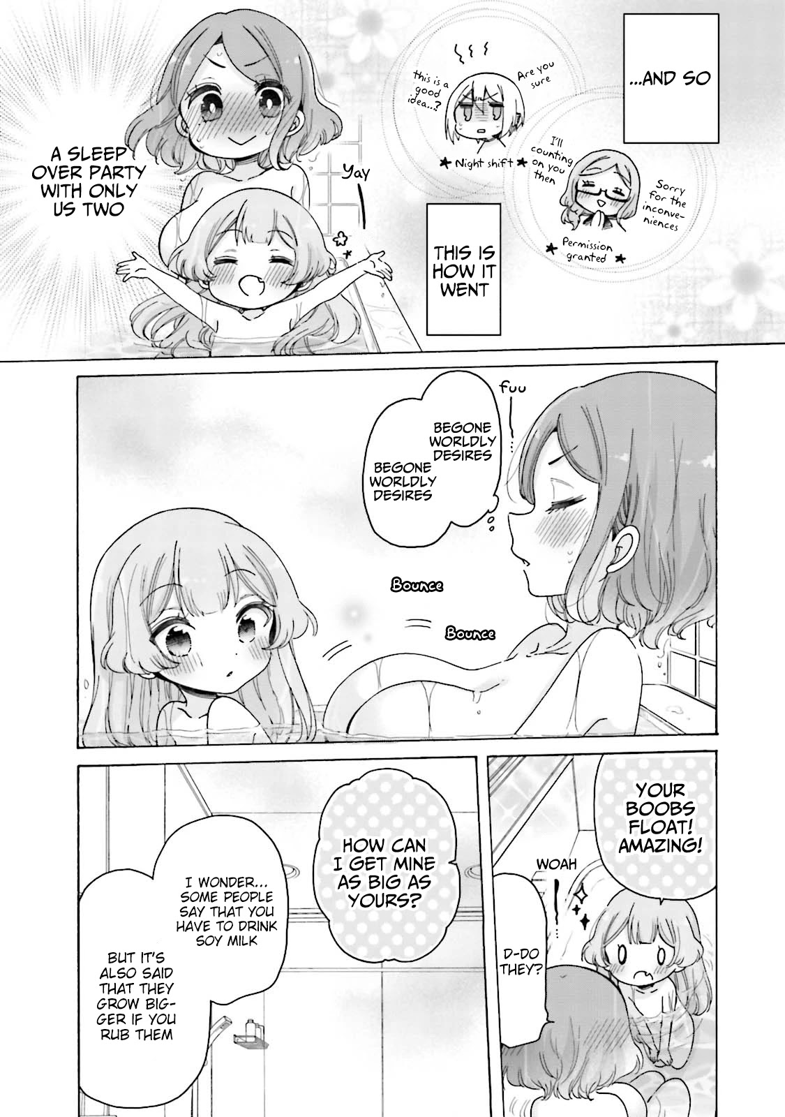 Onee-san wa Joshi Shougakusei ni Kyoumi ga arimasu. Chapter 22 page 8 - Chapter 22: Girlfriends' First Night