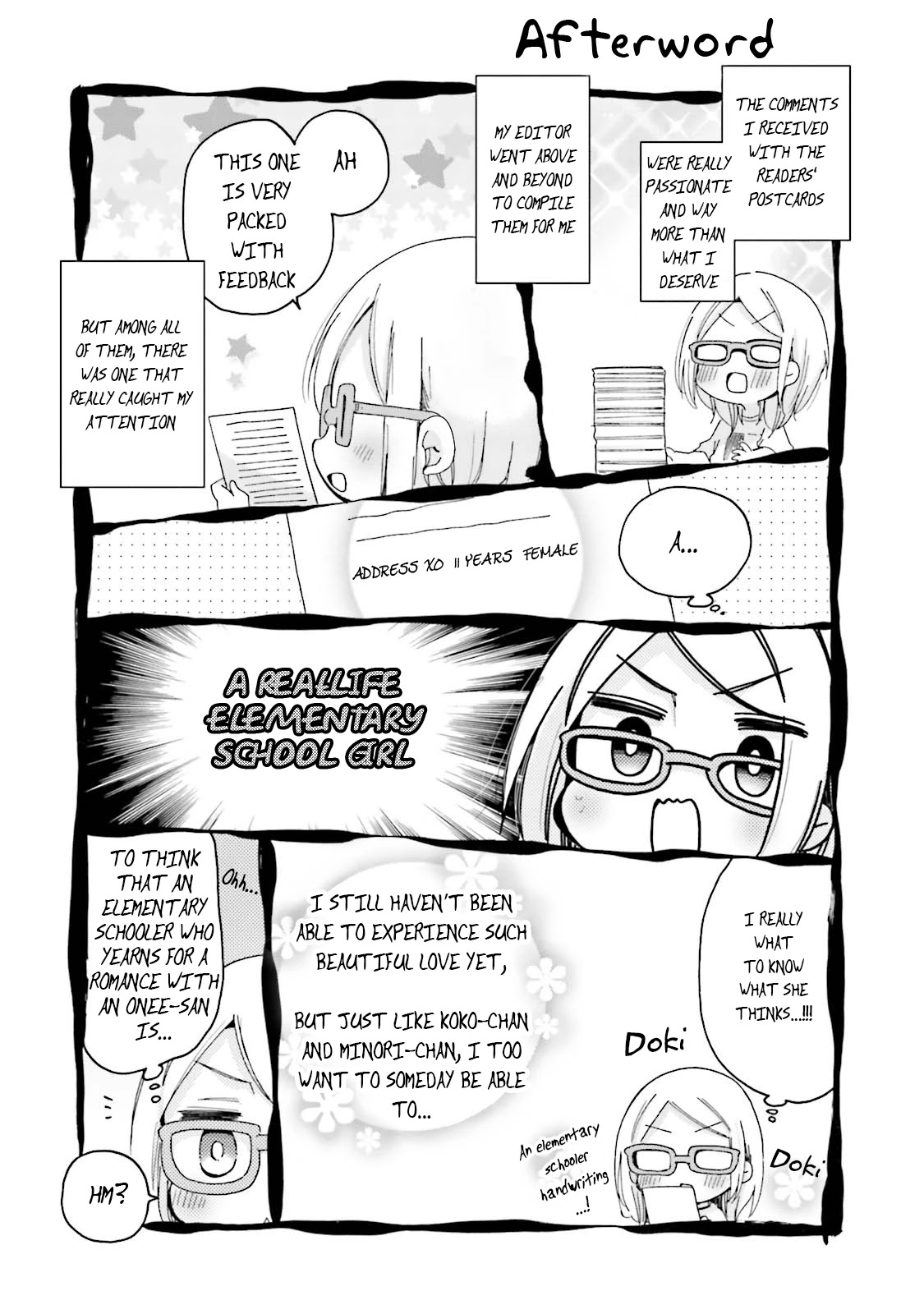 Onee-san wa Joshi Shougakusei ni Kyoumi ga arimasu. Chapter 25.5 page 7 - Chapter 25.5: Extra