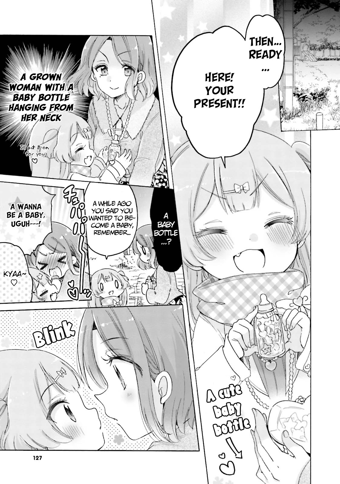 Onee-san wa Joshi Shougakusei ni Kyoumi ga arimasu. Chapter 25 page 8 - Chapter 25: The Pink(y) Lips Promise of Koko and Minori