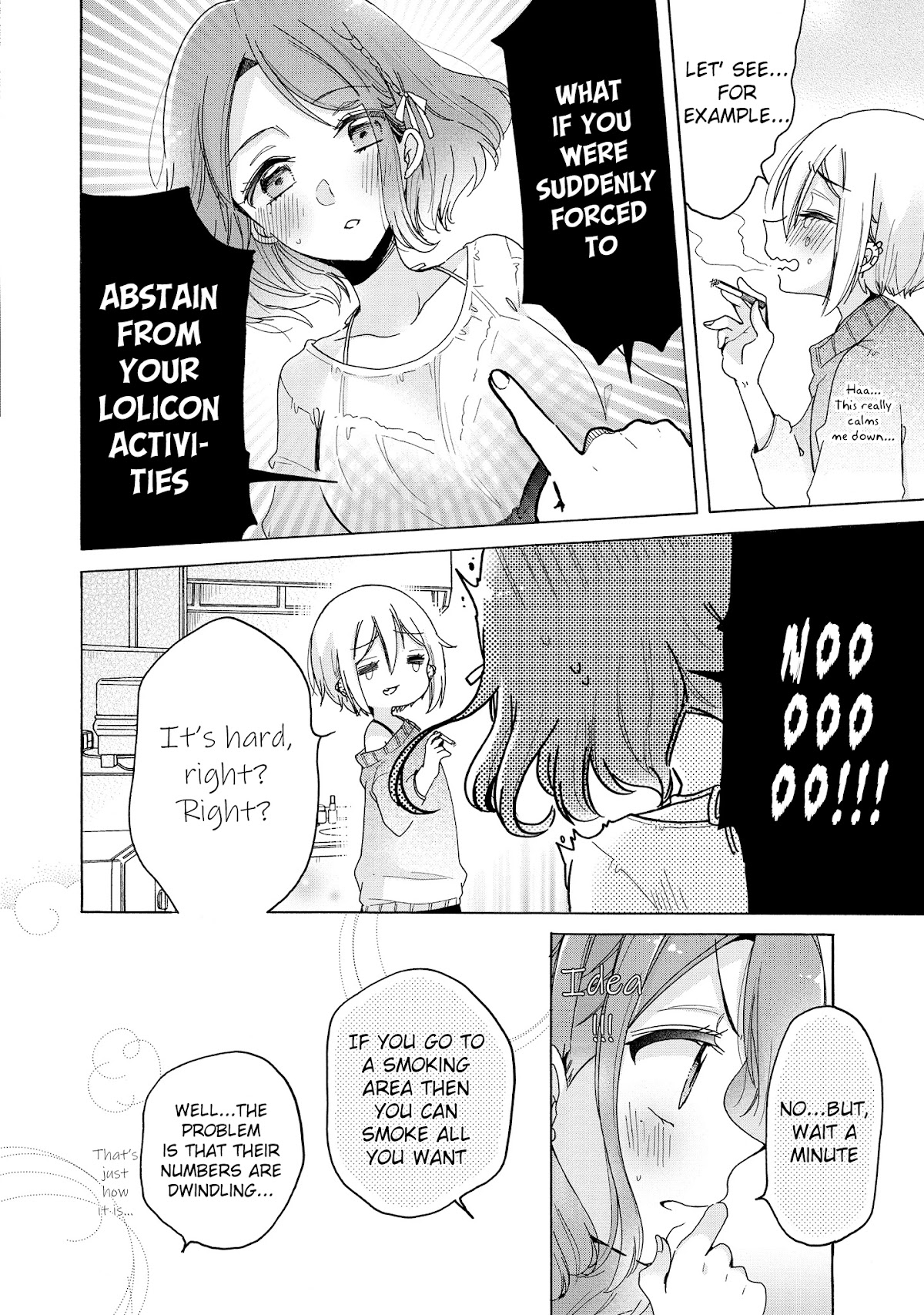 Onee-san wa Joshi Shougakusei ni Kyoumi ga arimasu. Chapter 31.1 page 4 - Chapter 31.1: Extra 1 Loitering Smoke Area