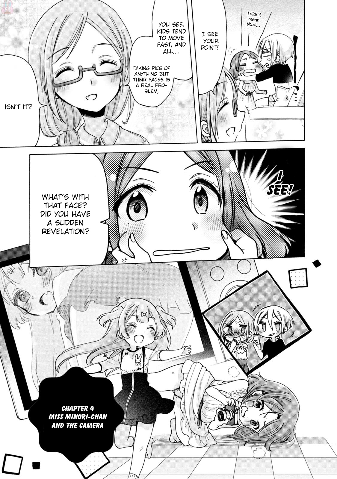 Onee-san wa Joshi Shougakusei ni Kyoumi ga arimasu. Chapter 4 page 3 - Chapter 4: Miss Minori-chan and the camera