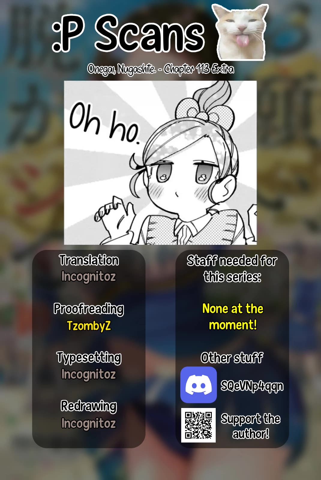 Onegai, Nugashite. Chapter 113.2 page 8 - Chapter 113.2: Extra - "Before the Cheer Dance..."
