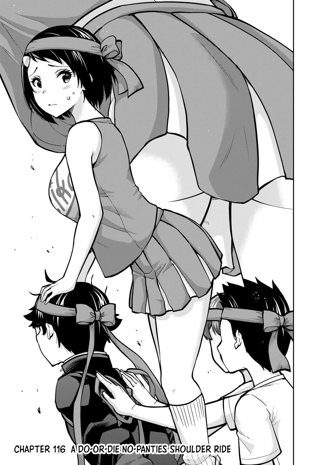 Onegai, Nugashite. Chapter 116 page 1 - Chapter 116: A Do-Or-Die No-Panties Shoulder Ride