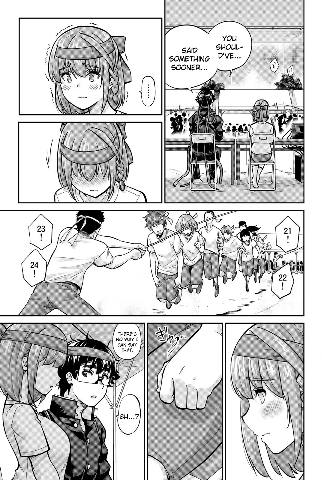 Onegai, Nugashite. Chapter 125 page 11 - Chapter 125: Undressed Announcer